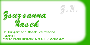 zsuzsanna masek business card